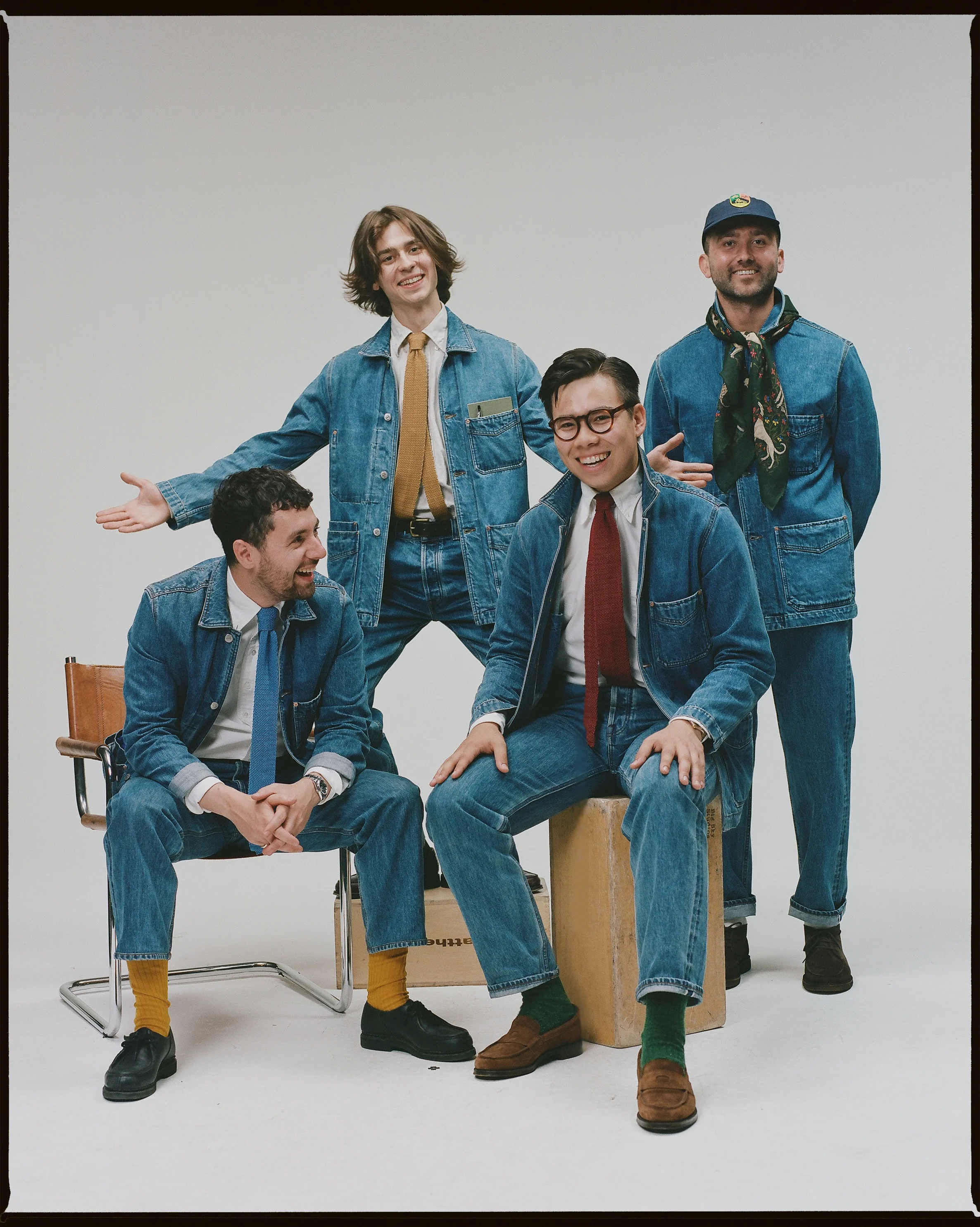 Bleach Wash 14.2oz Japanese Selvedge Denim Five-Pocket Jeans - Image 7