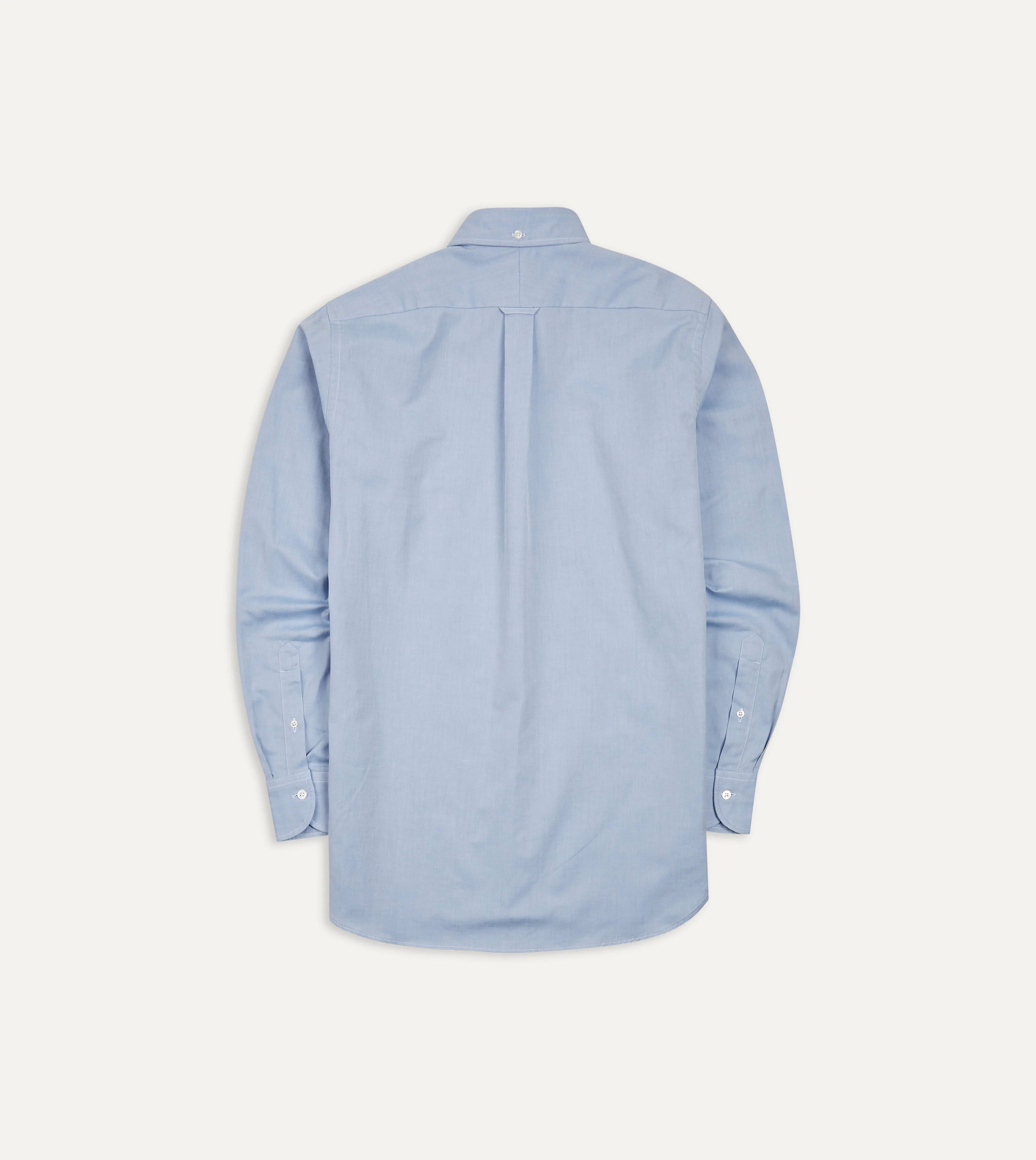 Blue Pinpoint Oxford Cotton Cloth Button-Down Shirt - Image 6