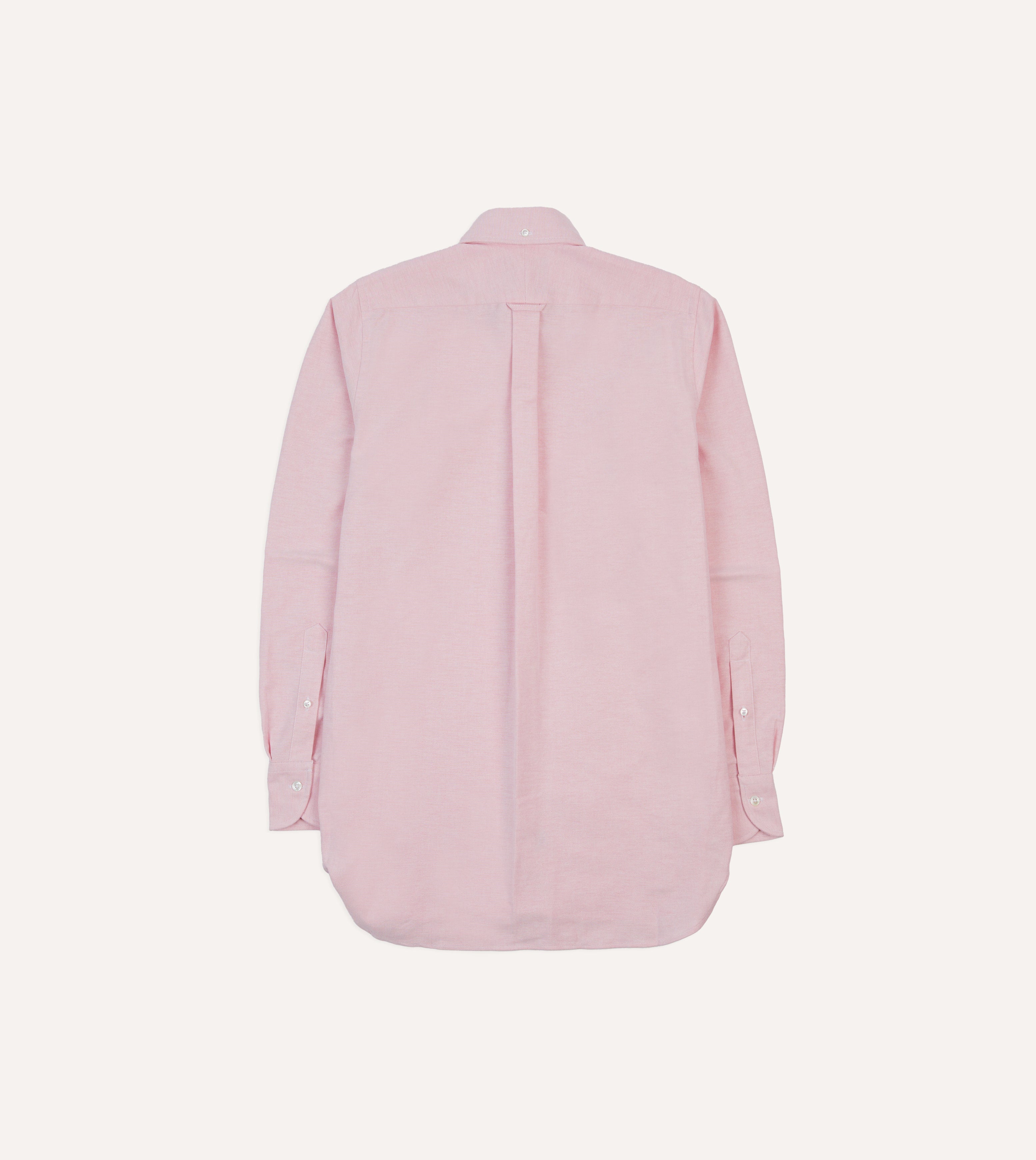 Bright Pink Cotton Oxford Cloth Button-Down Shirt - Image 6