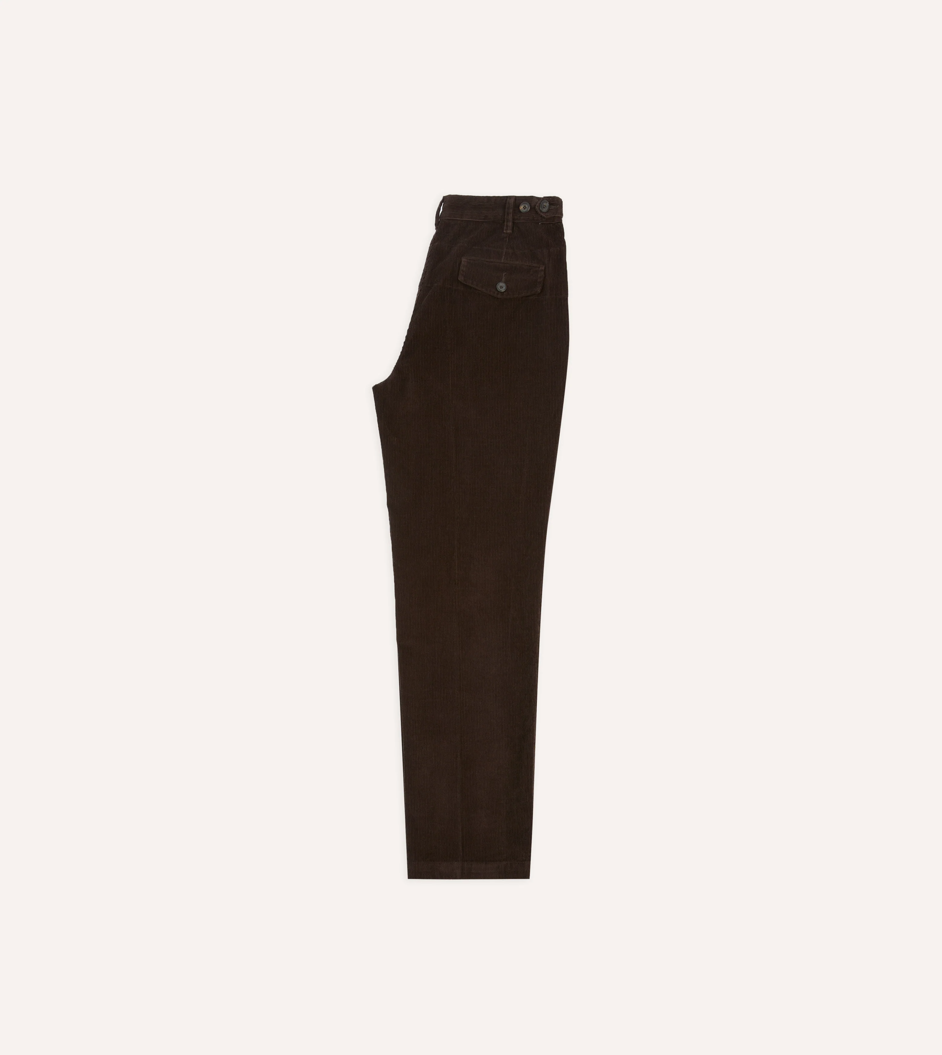 Brown Cotton Corduroy Field Games Trousers - Image 6