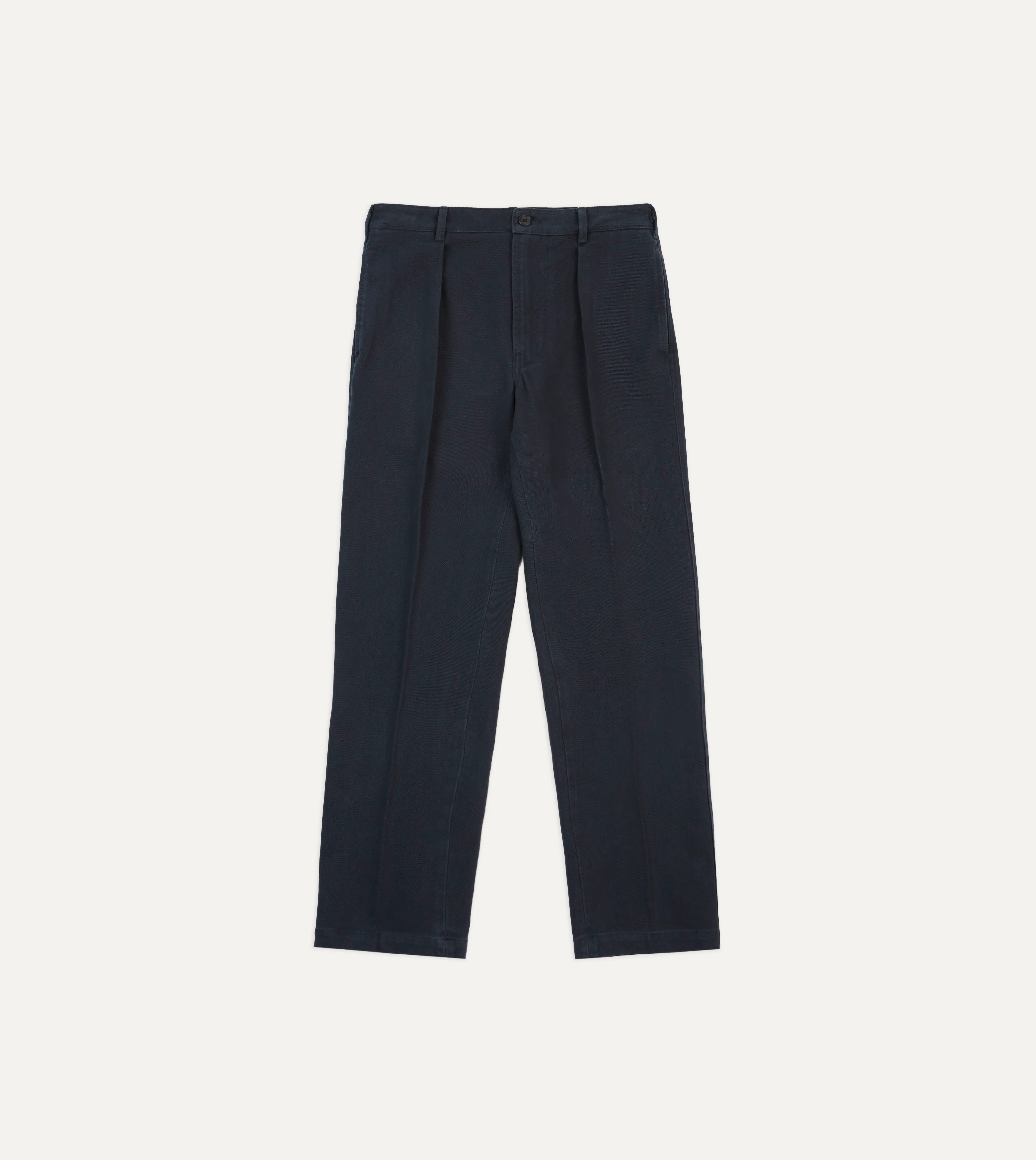 Dark Navy Heavy Cotton Twill Games Trousers - Image 3