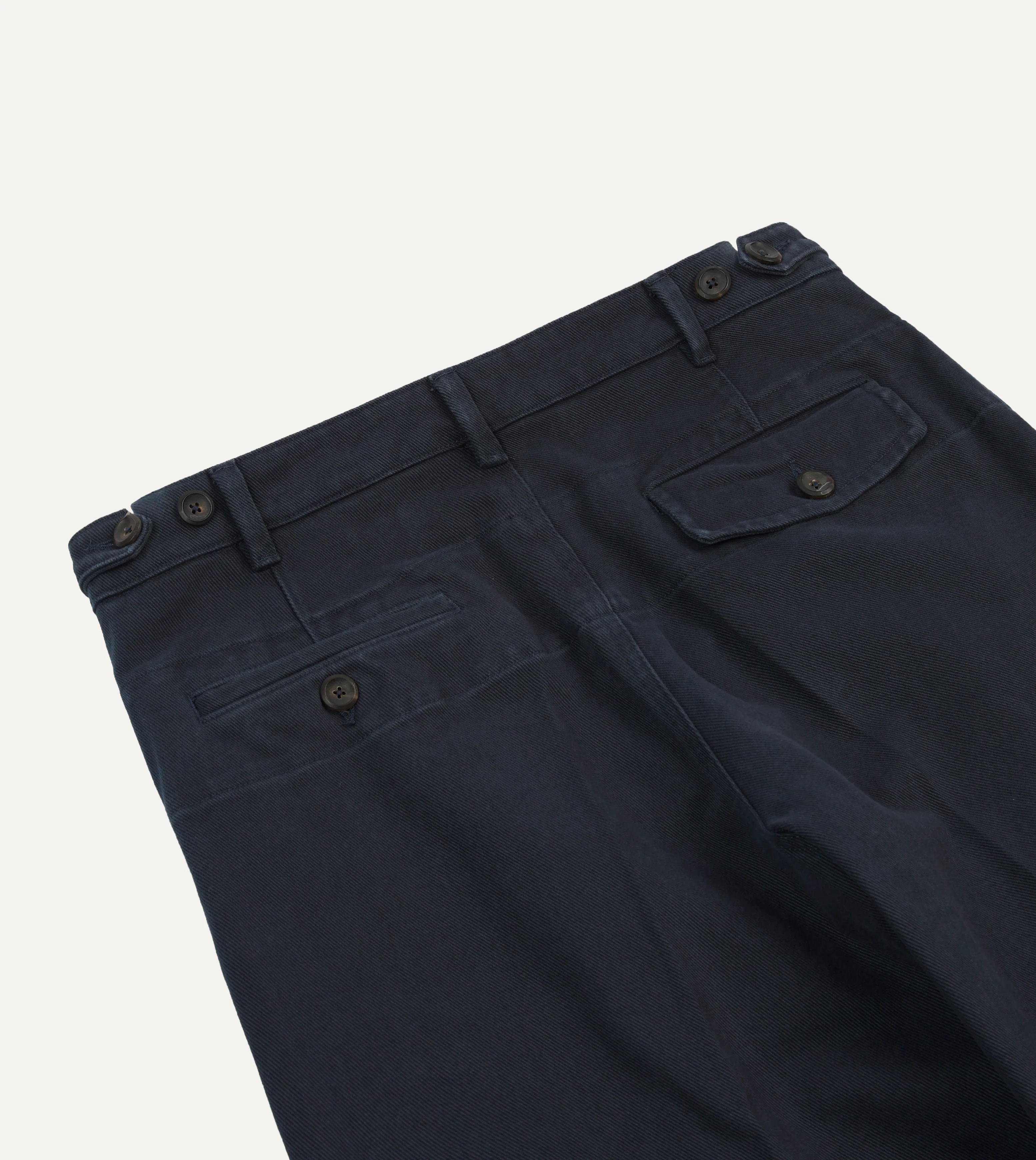 Dark Navy Heavy Cotton Twill Games Trousers - Image 5