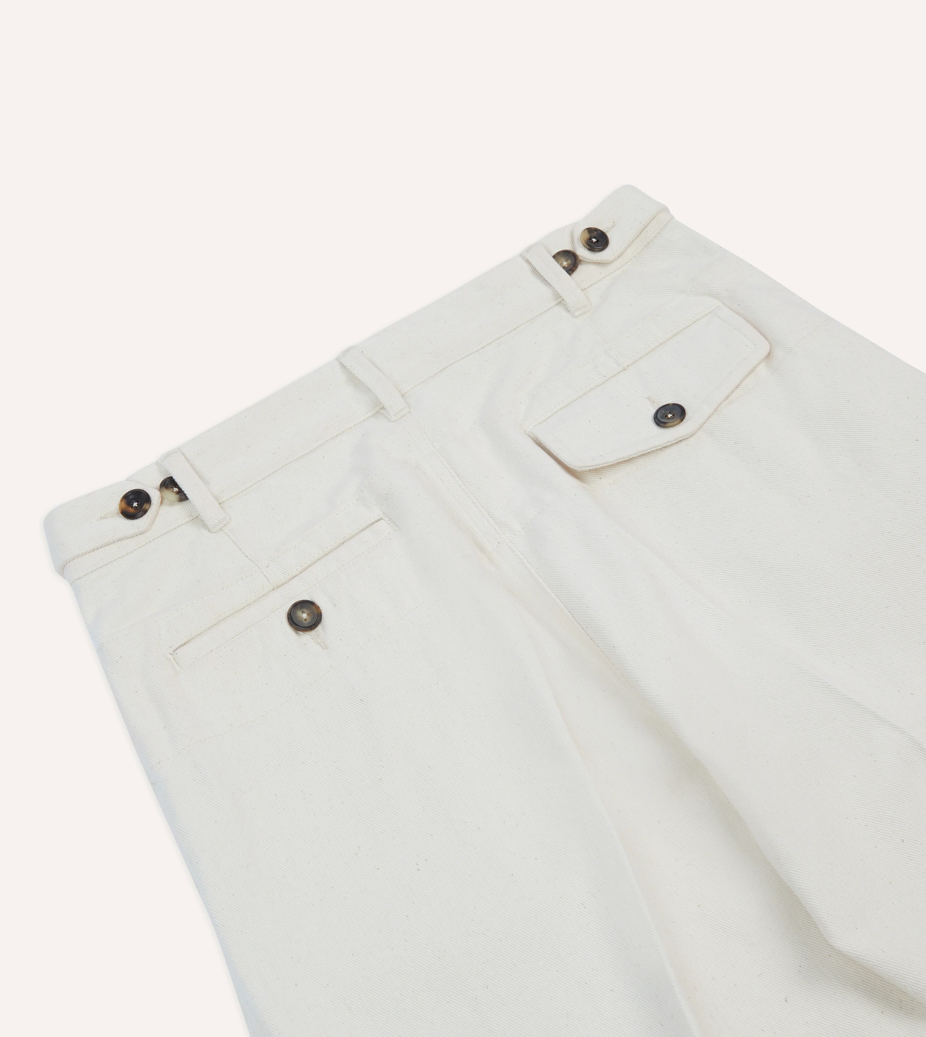 Ecru Denim Games Trousers - Image 5