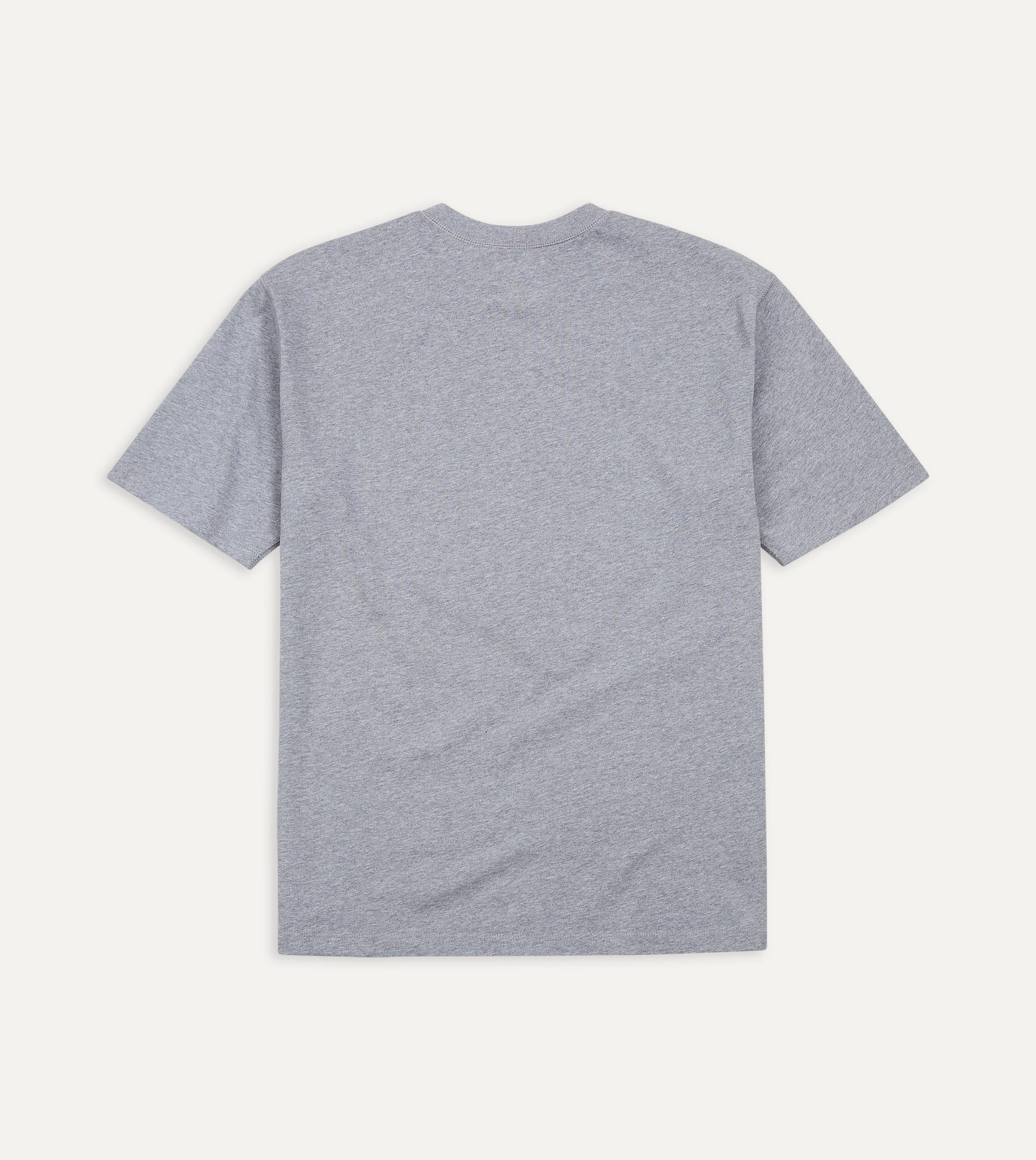 Grey Cotton Crew Neck Hiking T-Shirt - Image 5