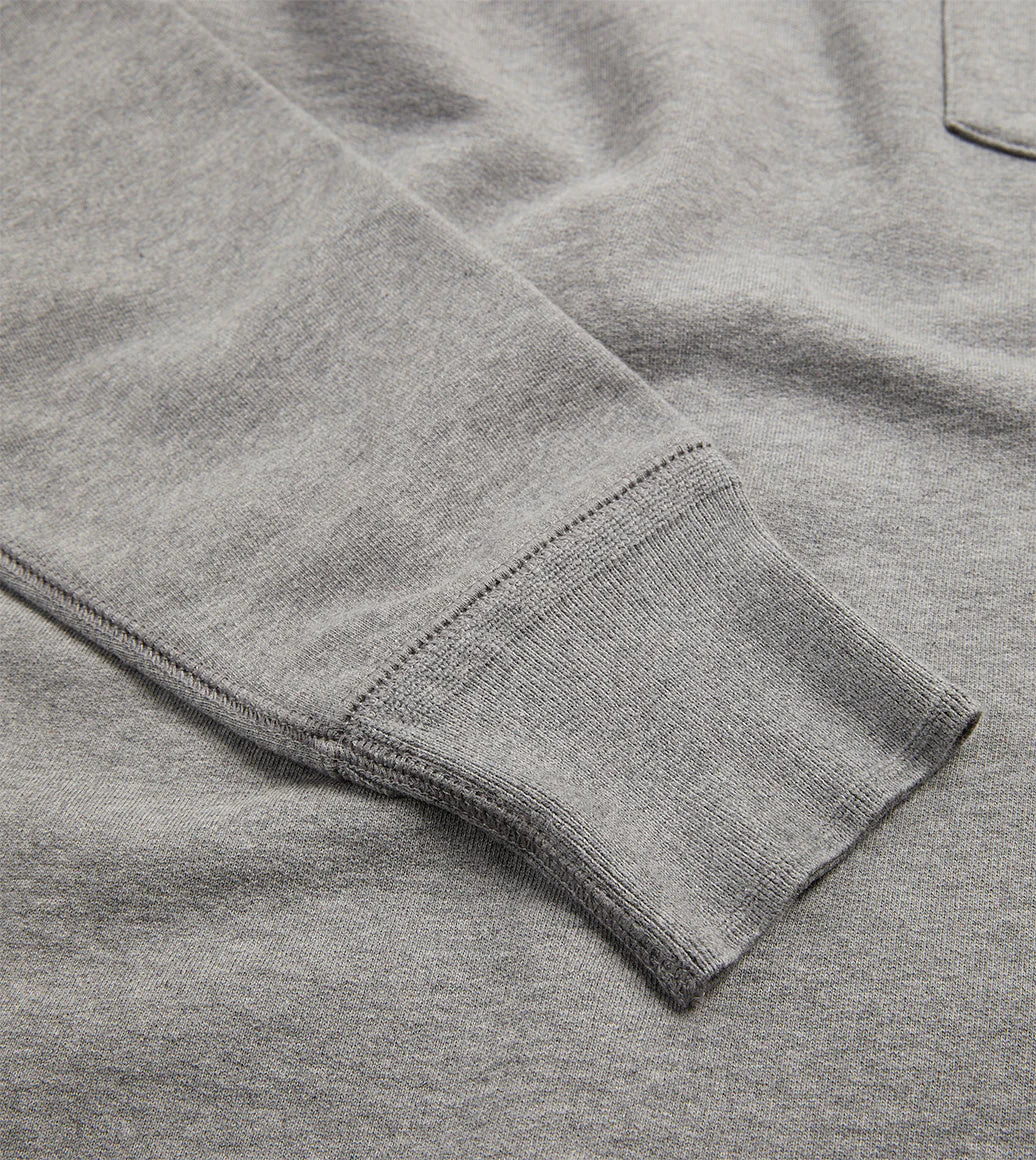 Grey Cotton Long-Sleeve Hiking Sweatshirt - Image 4