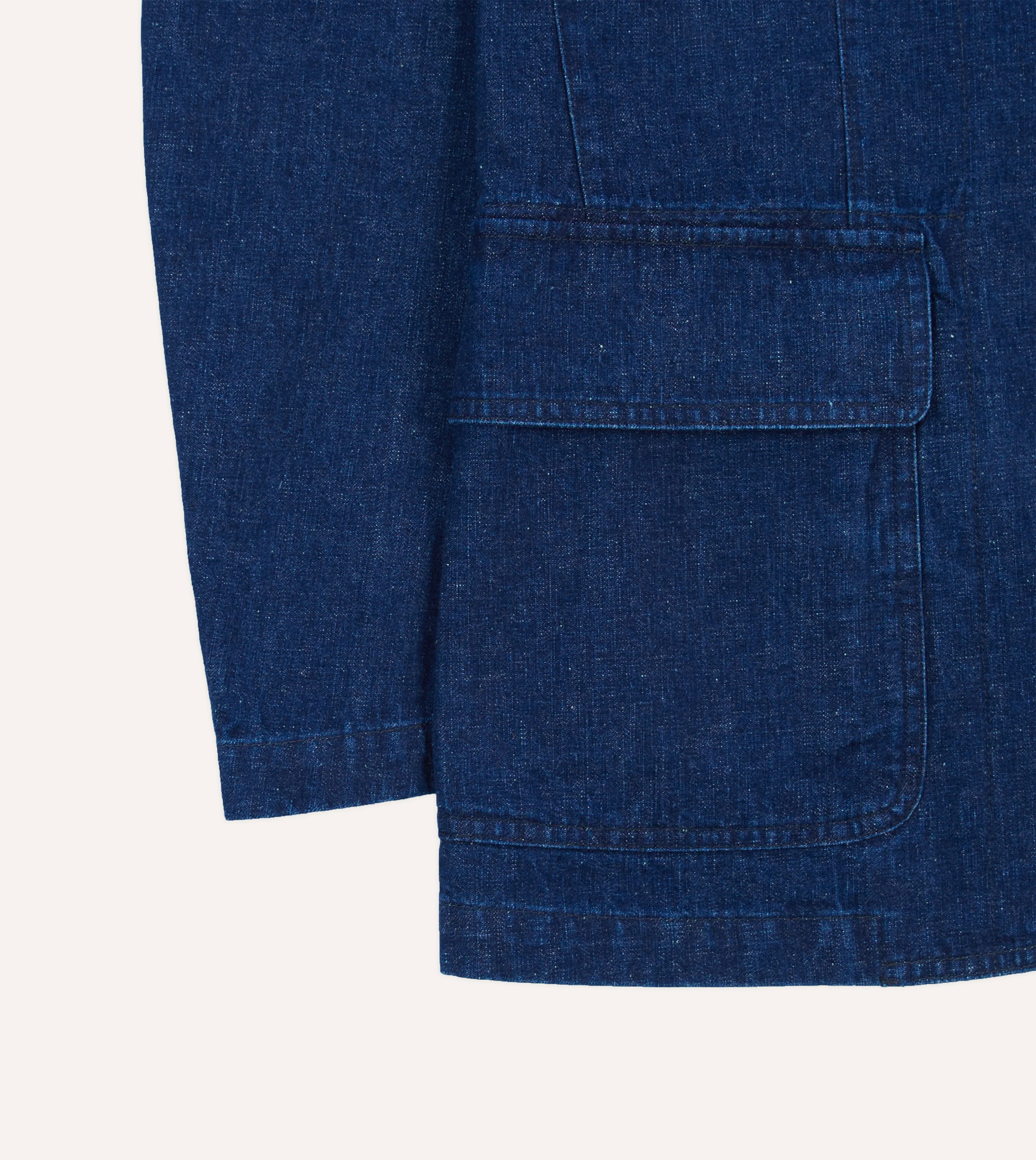 Indigo Cotton-Linen Games Blazer Mk. I - Image 7