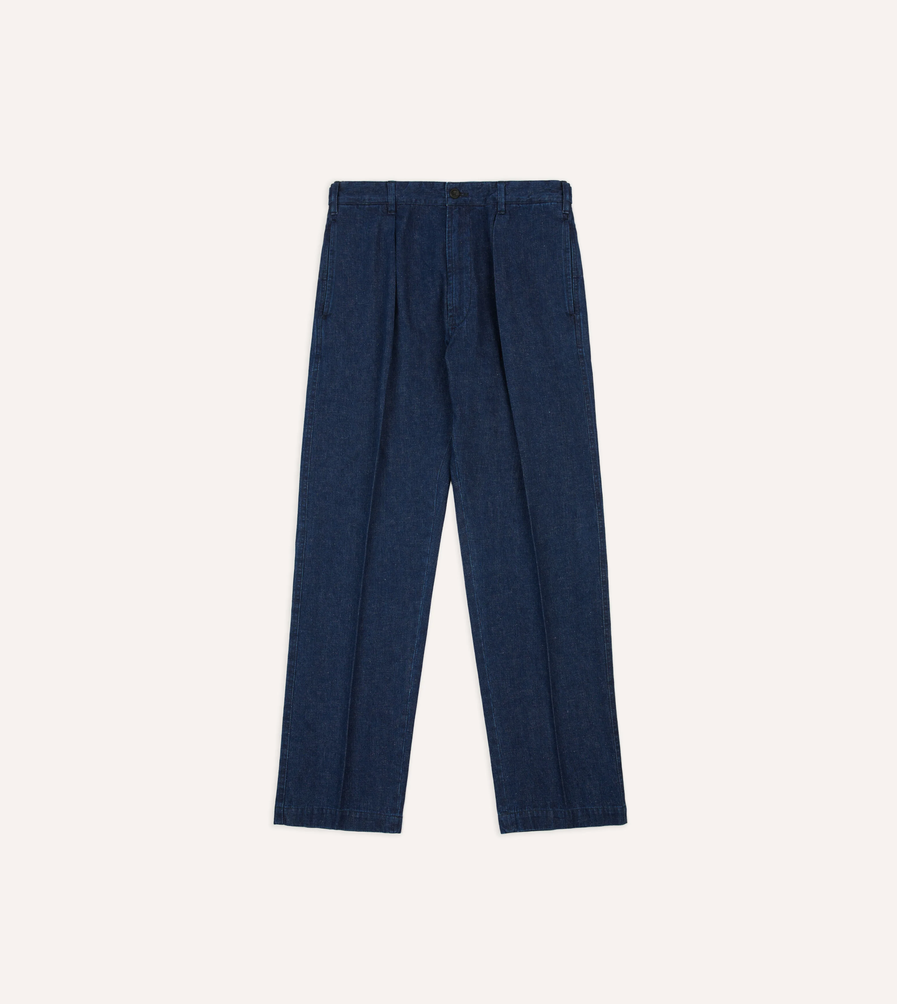 Indigo Cotton-Linen Games Trousers - Image 3