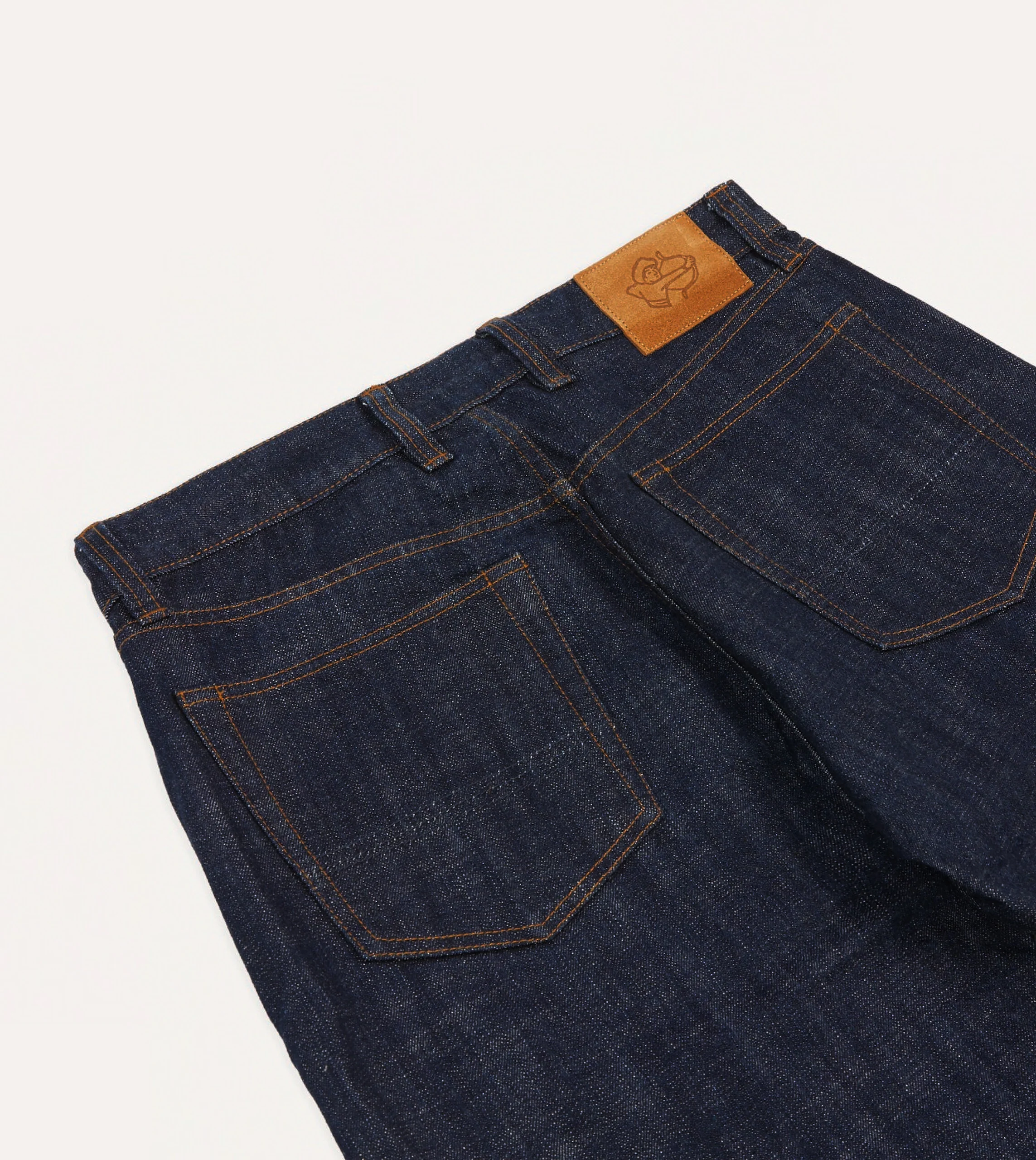 Indigo Rinse 15.5oz Japanese Selvedge Denim Five-Pocket Jeans - Image 5