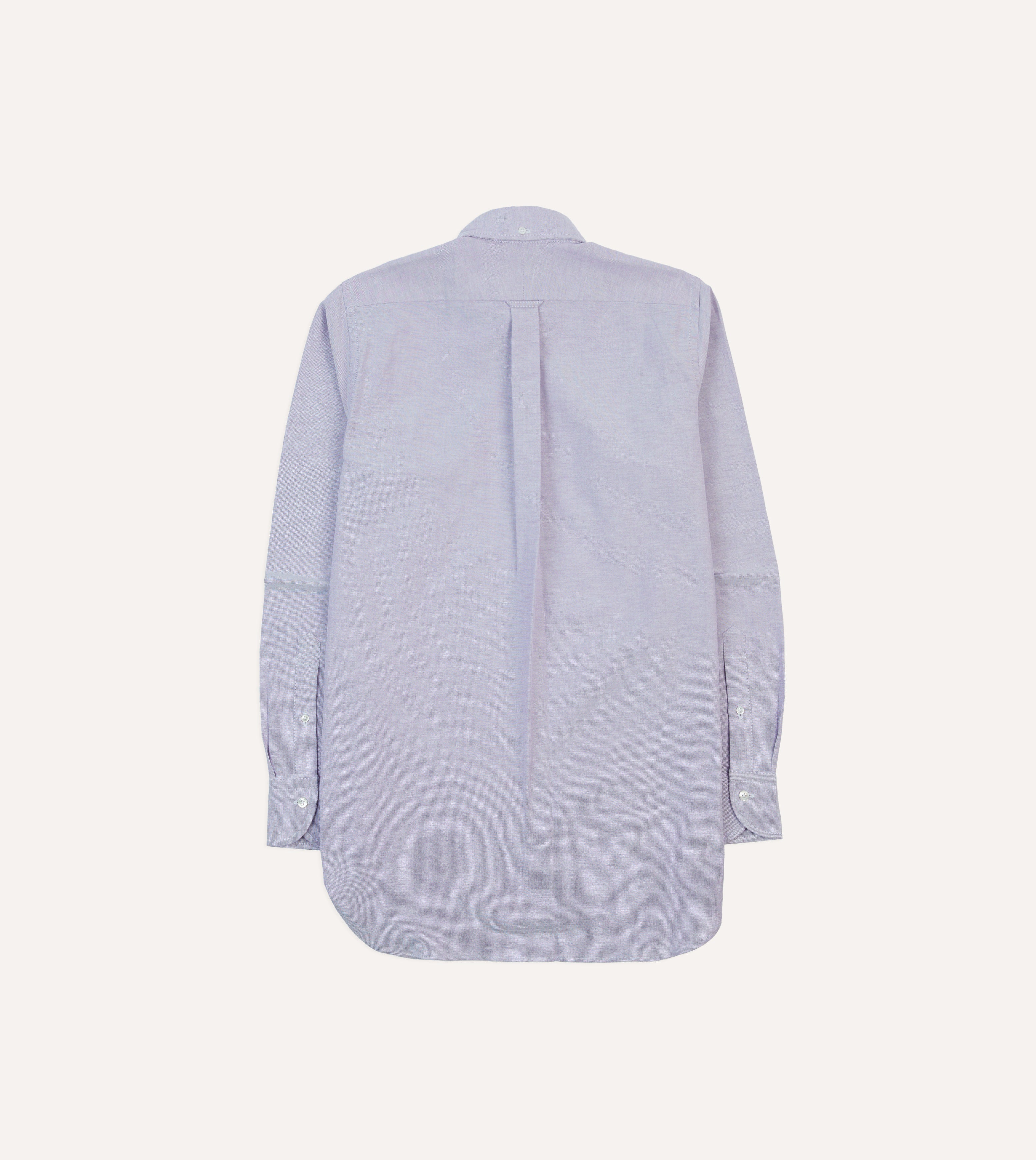 Lilac Cotton Oxford Cloth Button-Down Shirt - Image 6