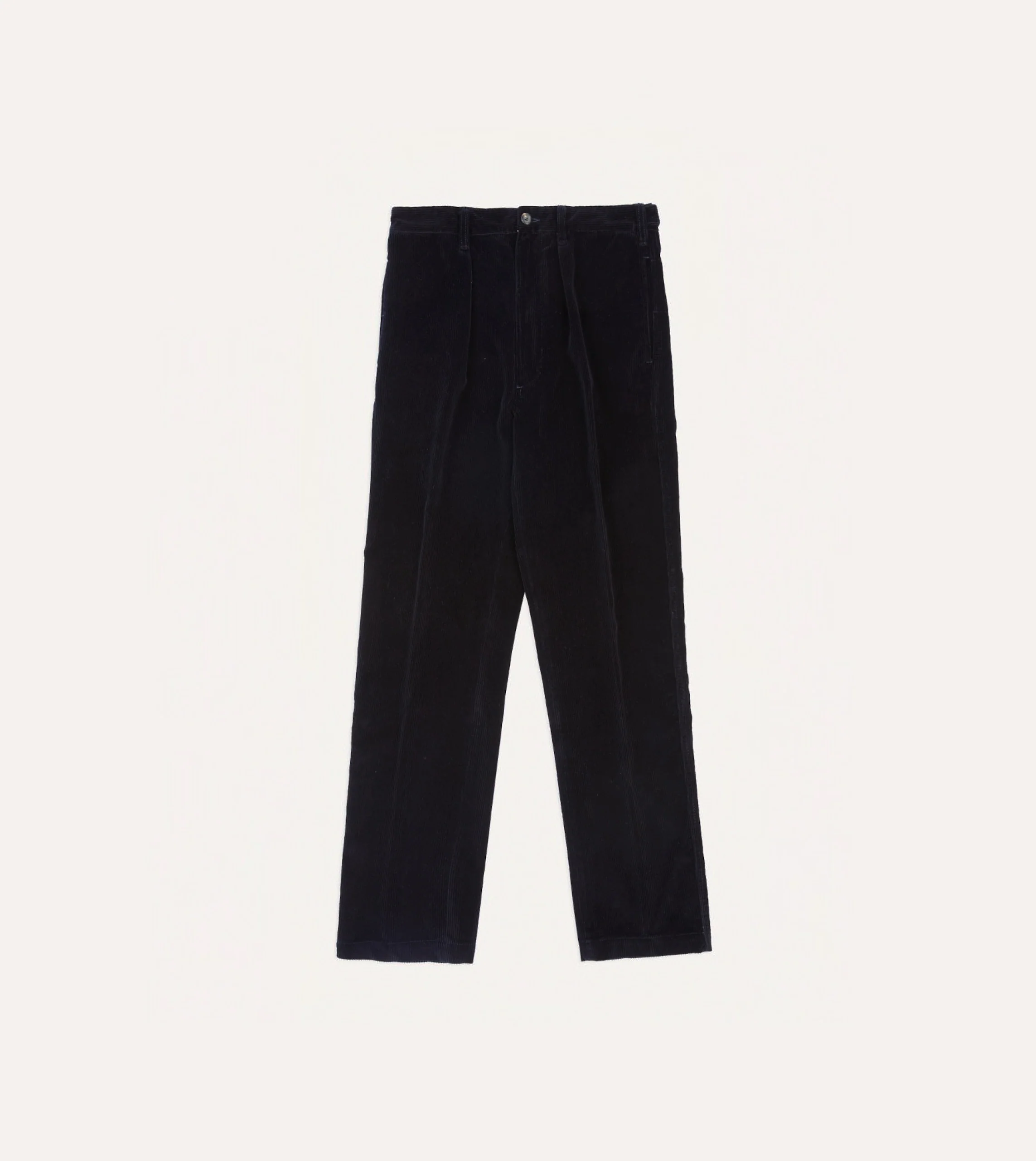 Navy Cotton Corduroy Games Trousers - Image 3