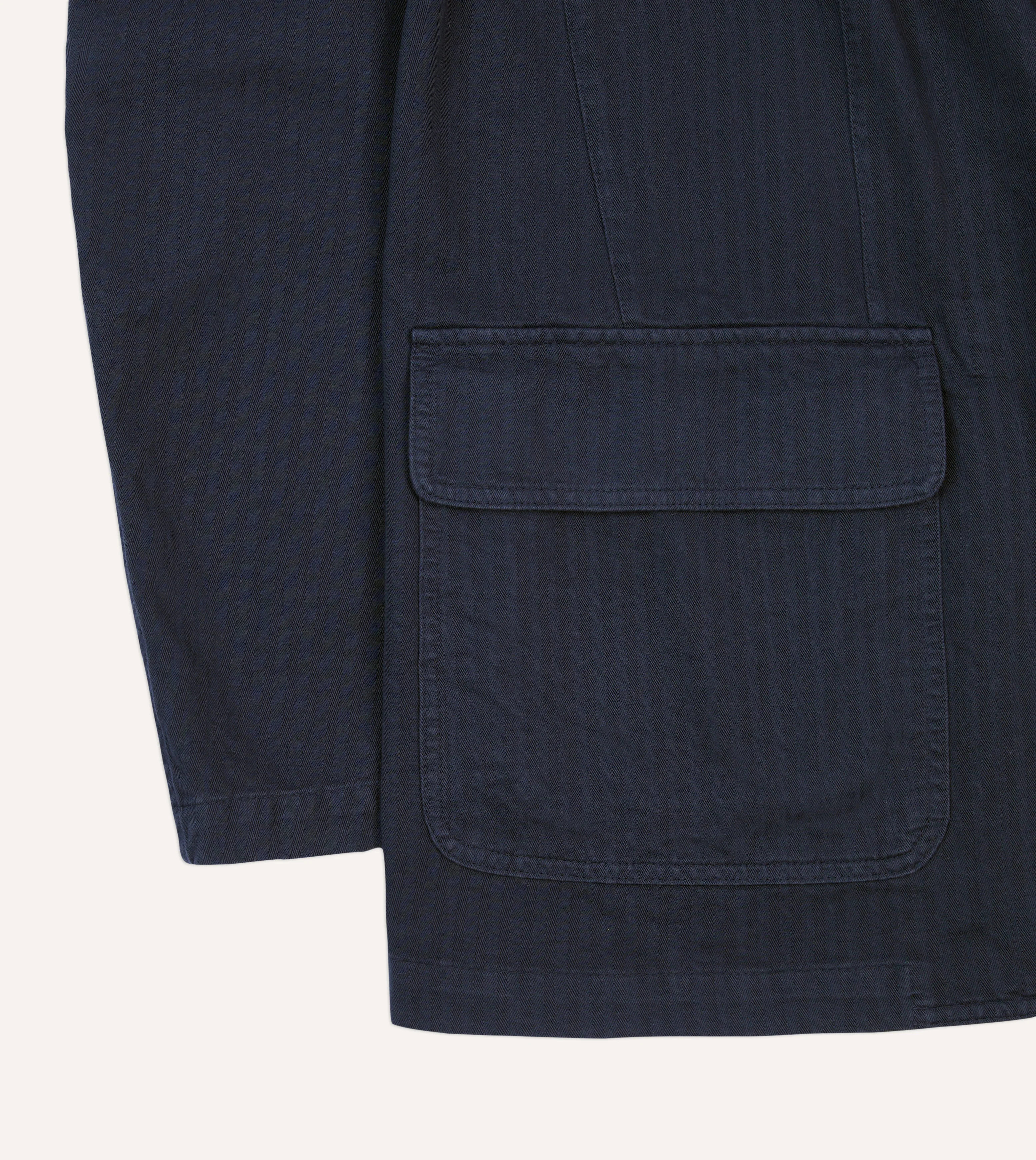 Navy Herringbone Cotton Games Blazer Mk. I - Image 5