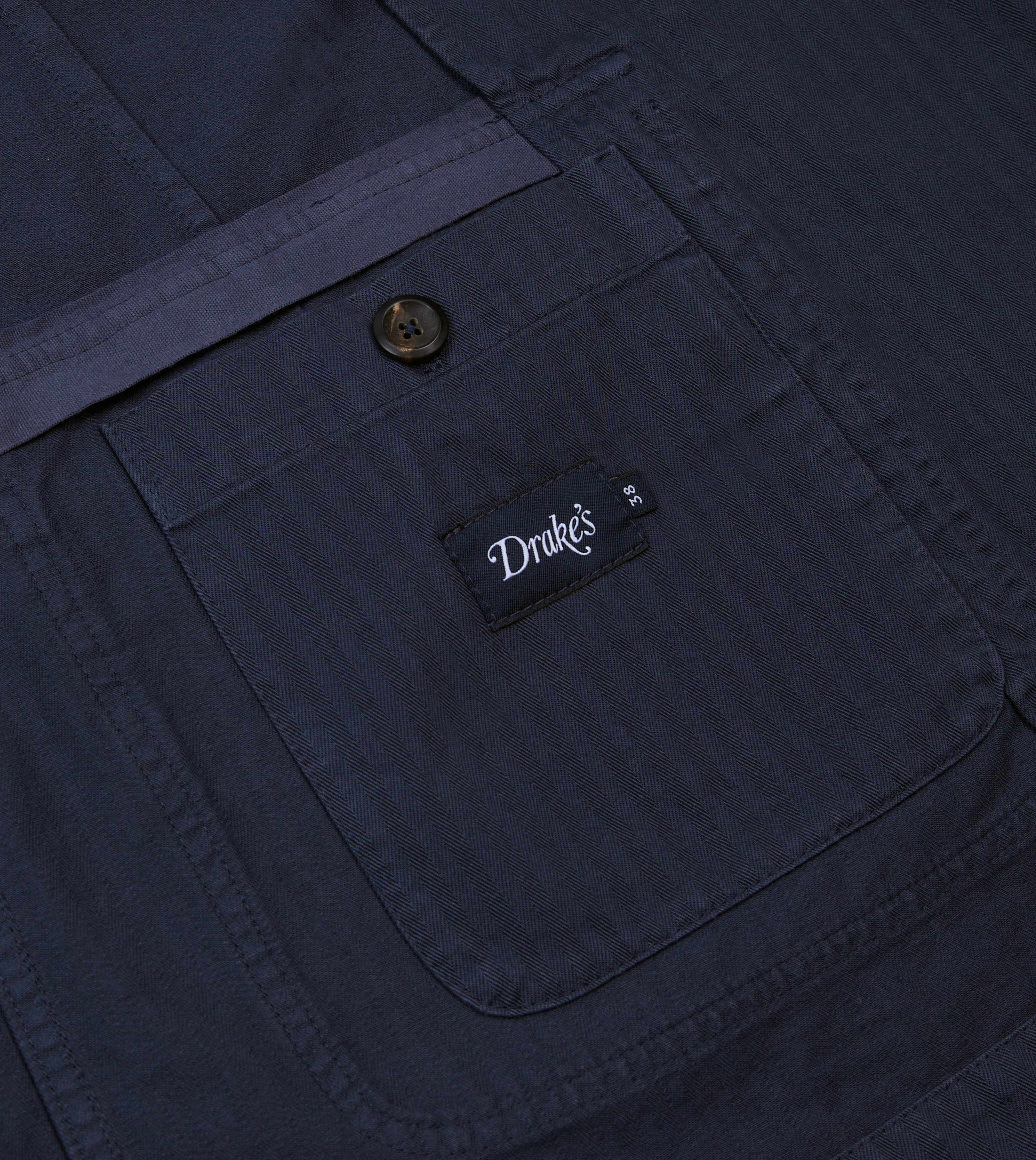 Navy Herringbone Cotton Games Blazer Mk. I - Image 6