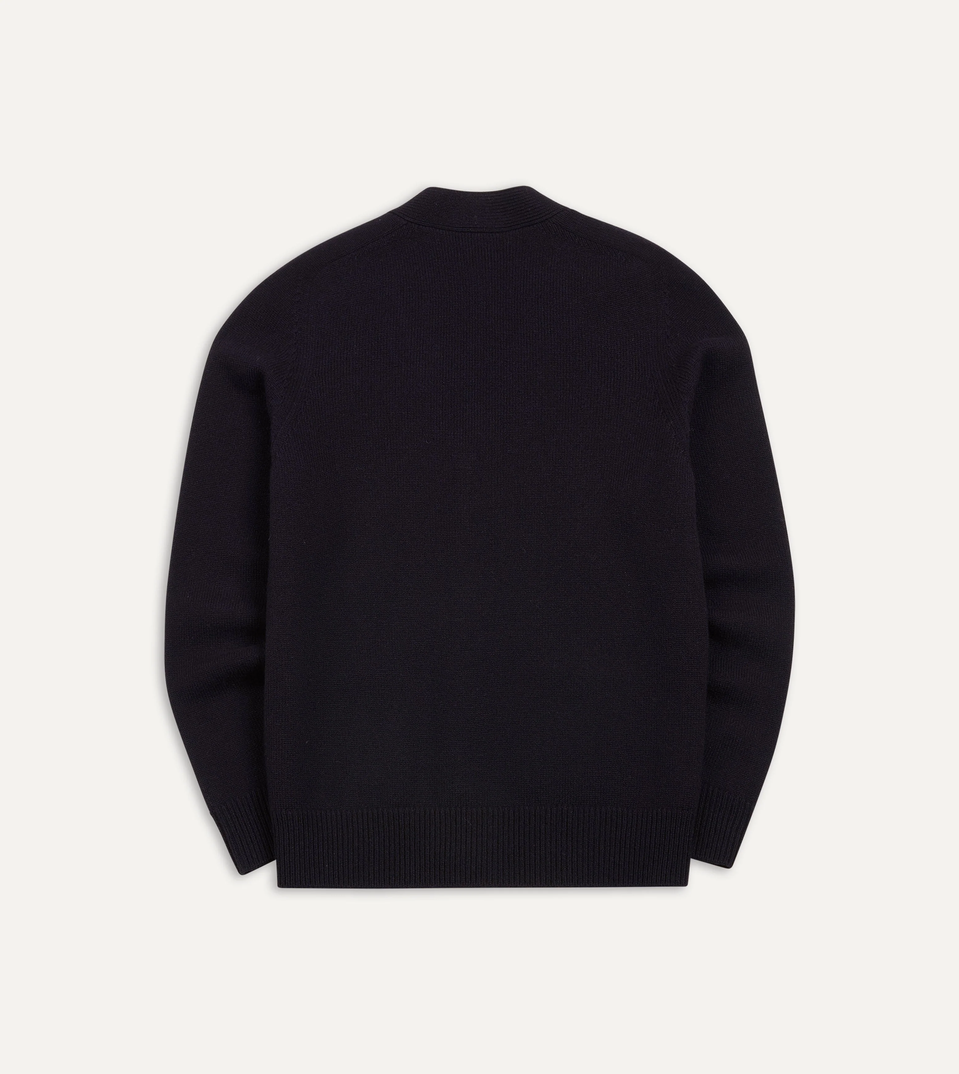 Navy Lambswool 6 Button Cardigan - Image 5