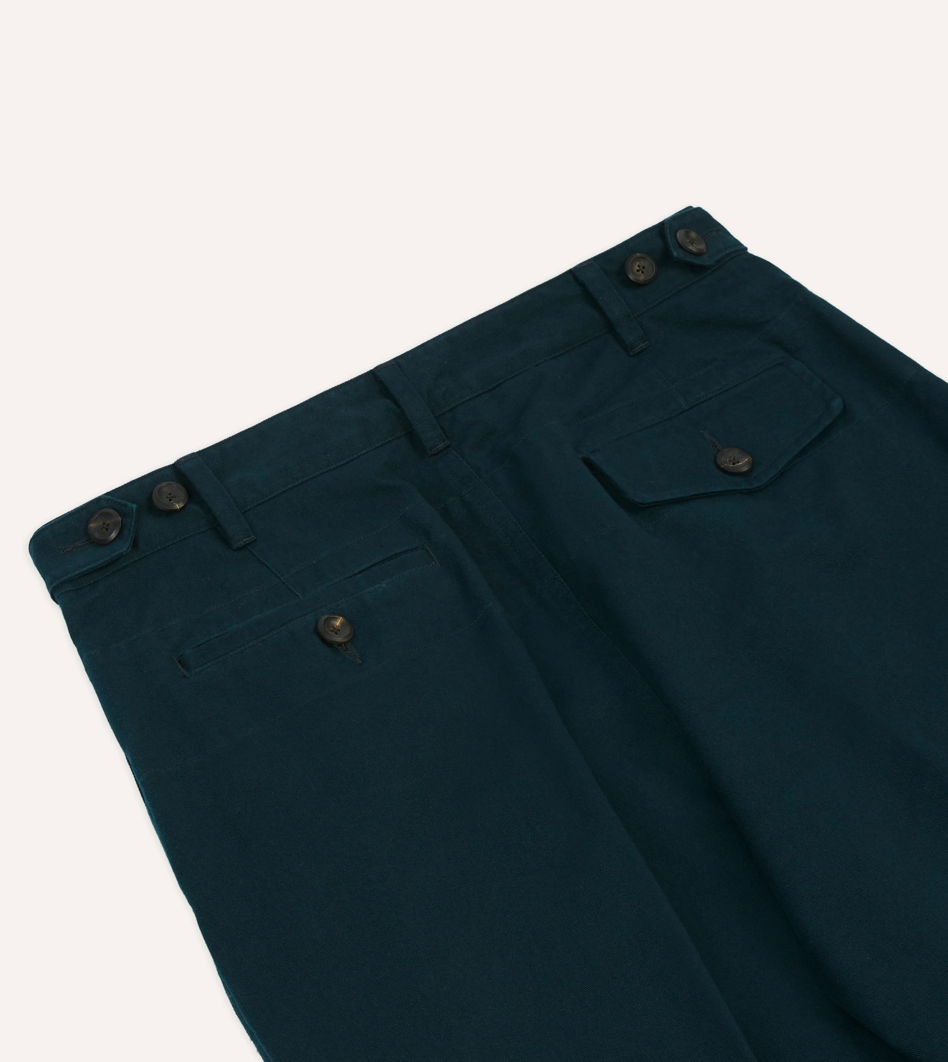 Navy Vintage Wash Cotton Games Trousers - Image 5