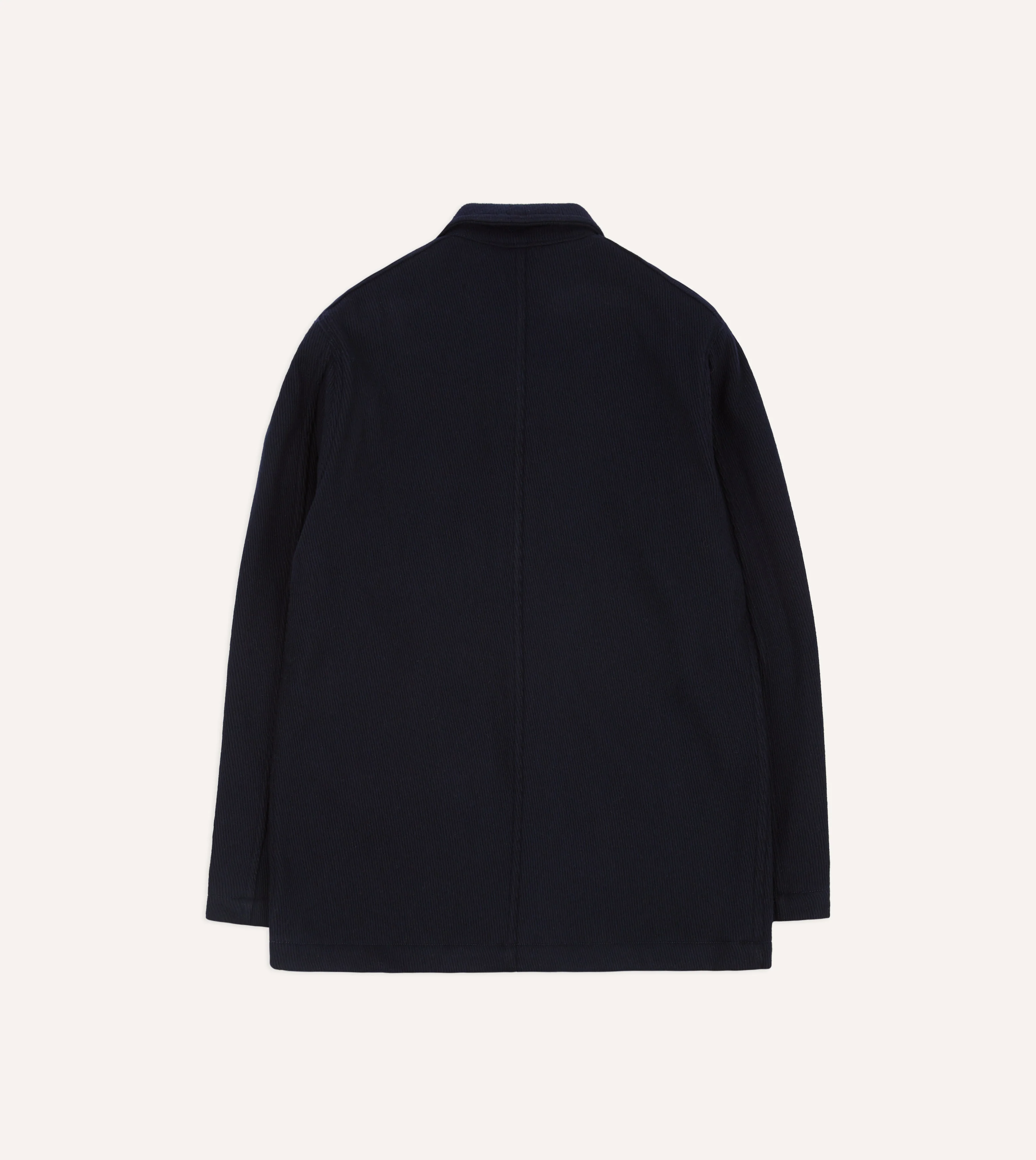 Navy Wool Five-Pocket Chore Jacket - Image 8