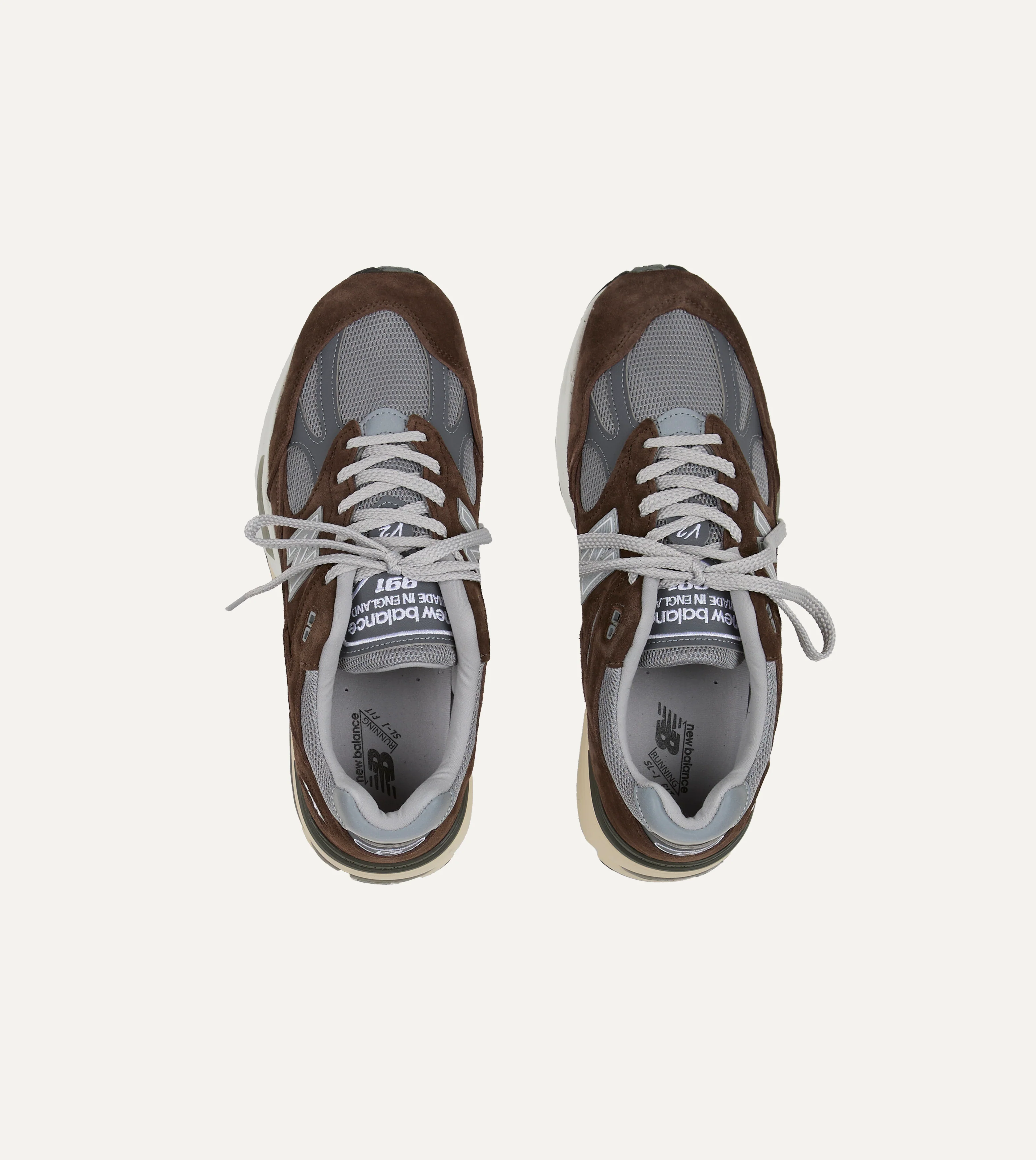 New Balance 'Elevated Essentials' Brown Alloy Made in UK 991v2 Trainers - Image 4