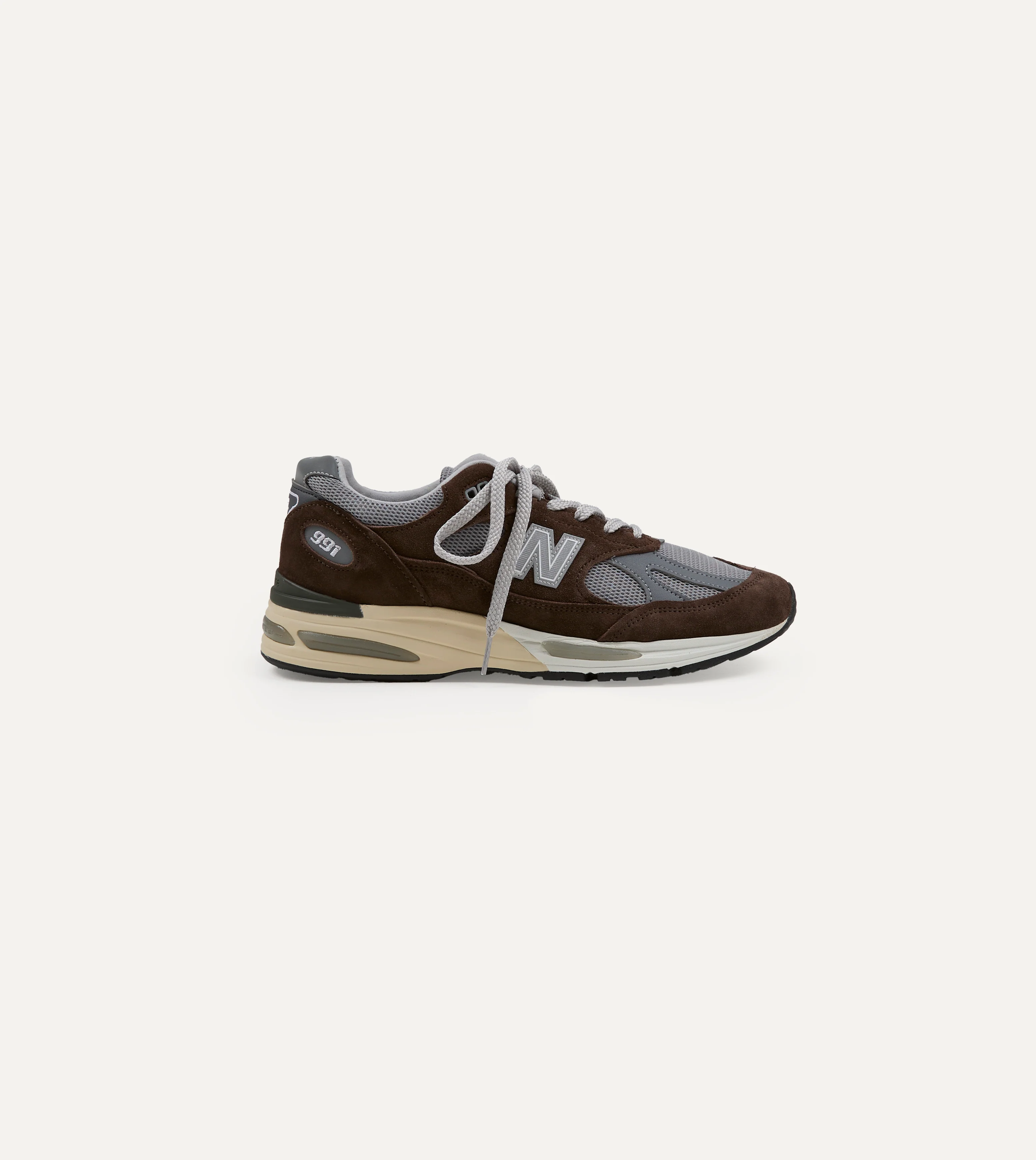 New Balance 'Elevated Essentials' Brown Alloy Made in UK 991v2 Trainers - Image 7