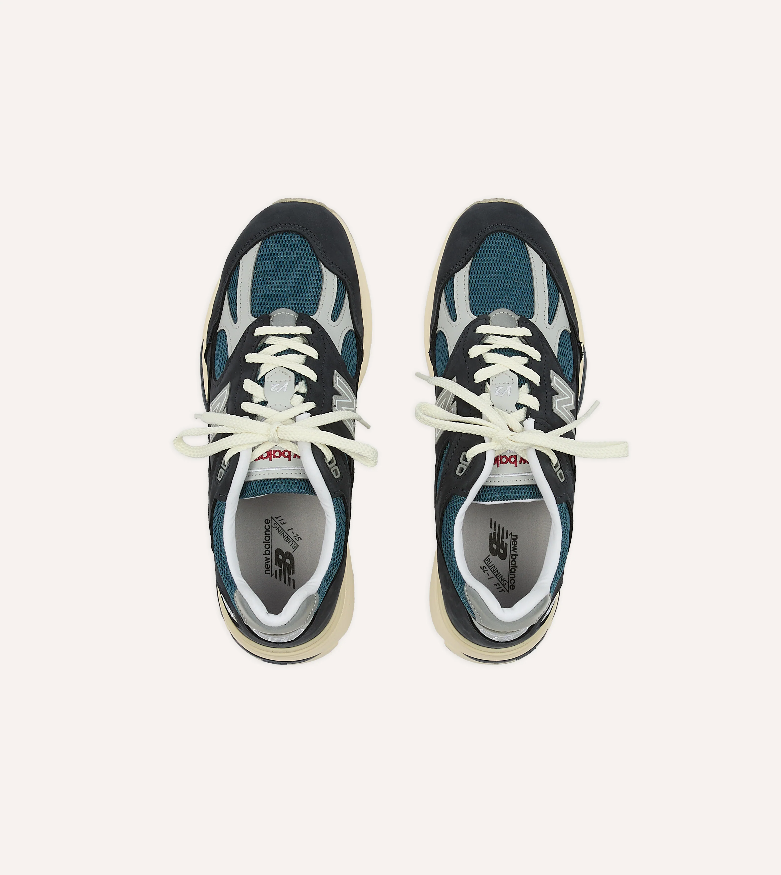 New Balance Navy 'Vintage Sport' Made in UK 991v2 Trainers - Image 4