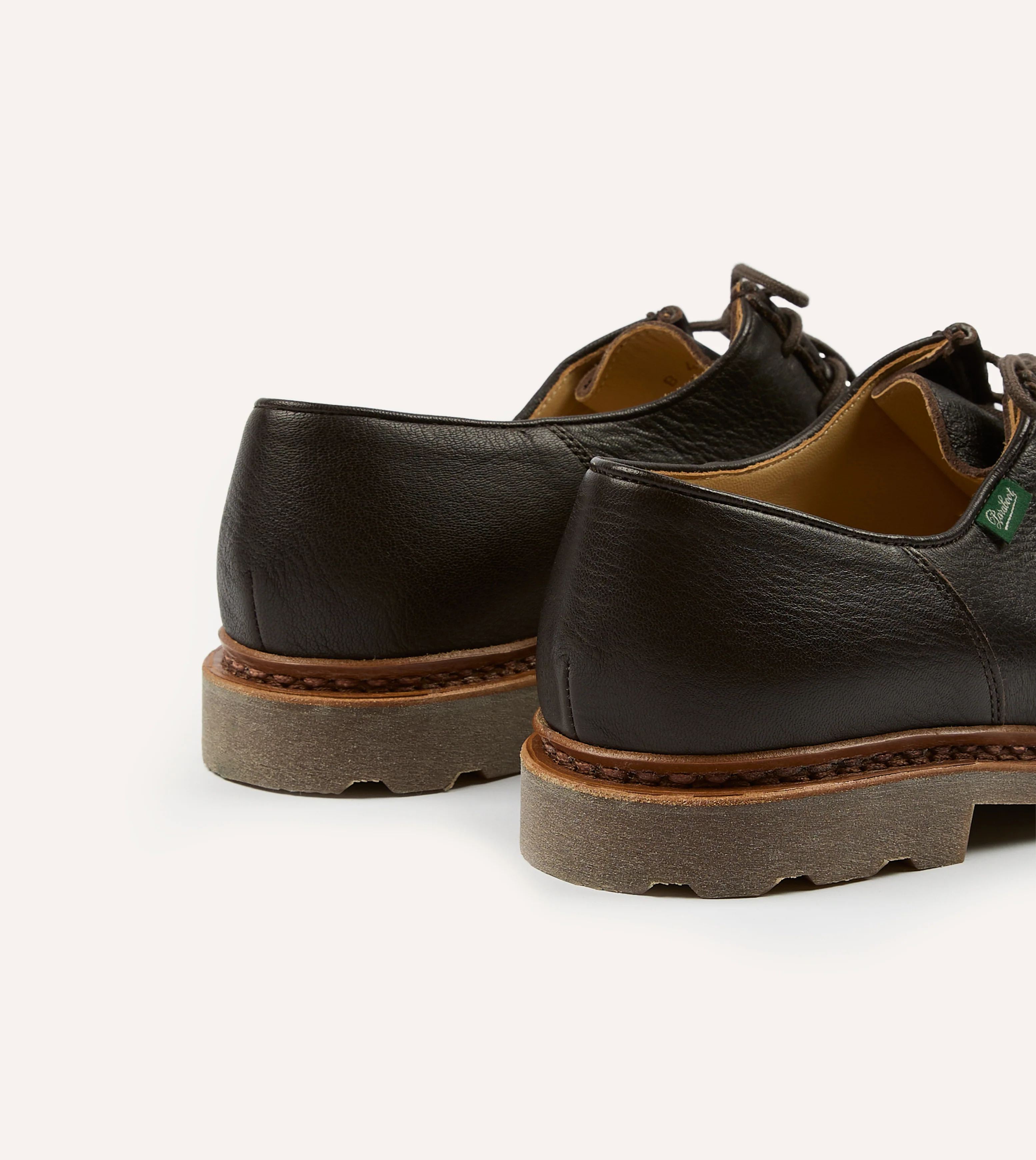 Paraboot Michael Marron Deer Leather Derby Shoe - Image 5