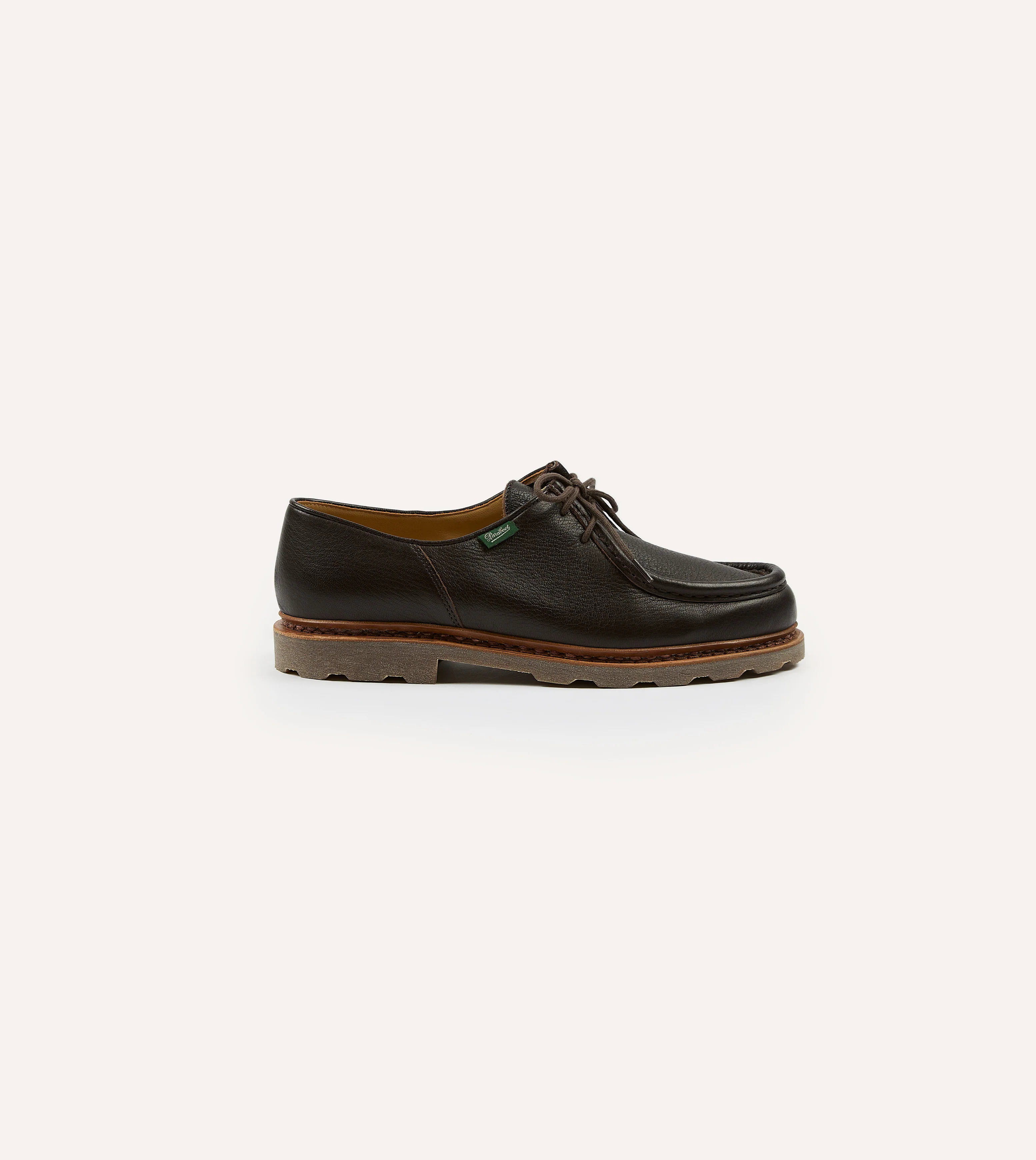 Paraboot Michael Marron Deer Leather Derby Shoe - Image 6