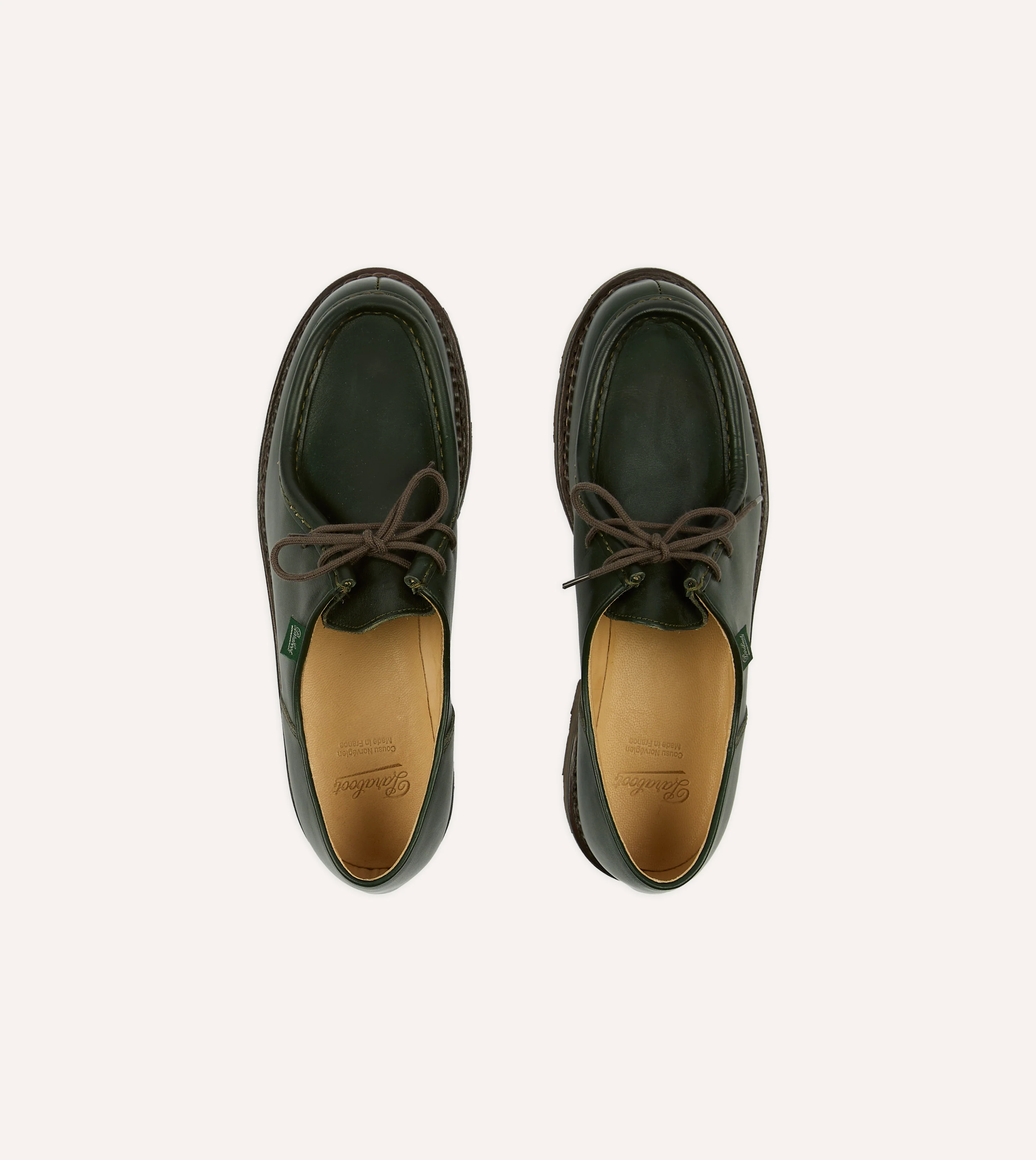 Paraboot Michael Vert Leather Derby Shoe - Image 4