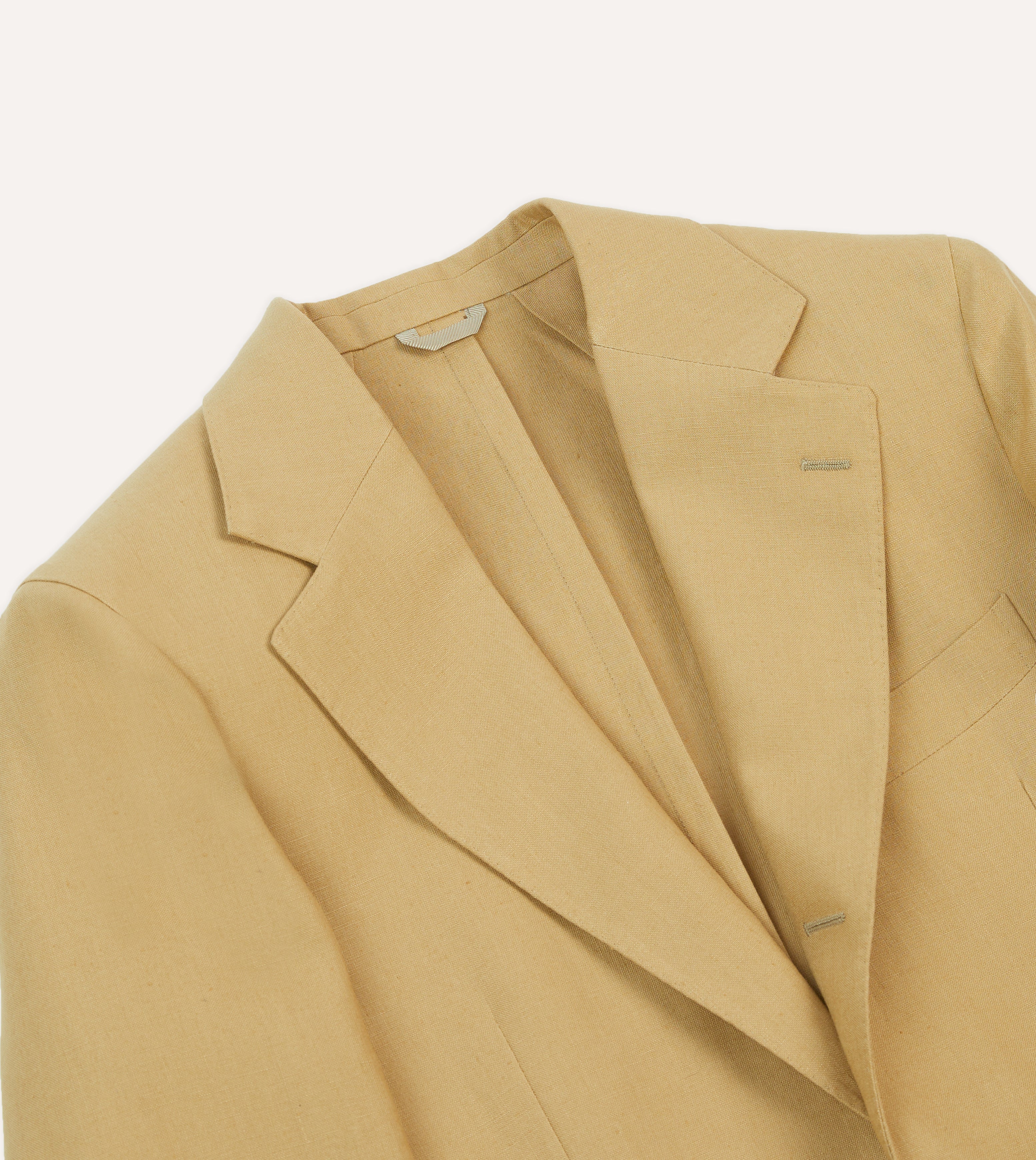 Sand Irish Linen Tailored Jacket - Image 3