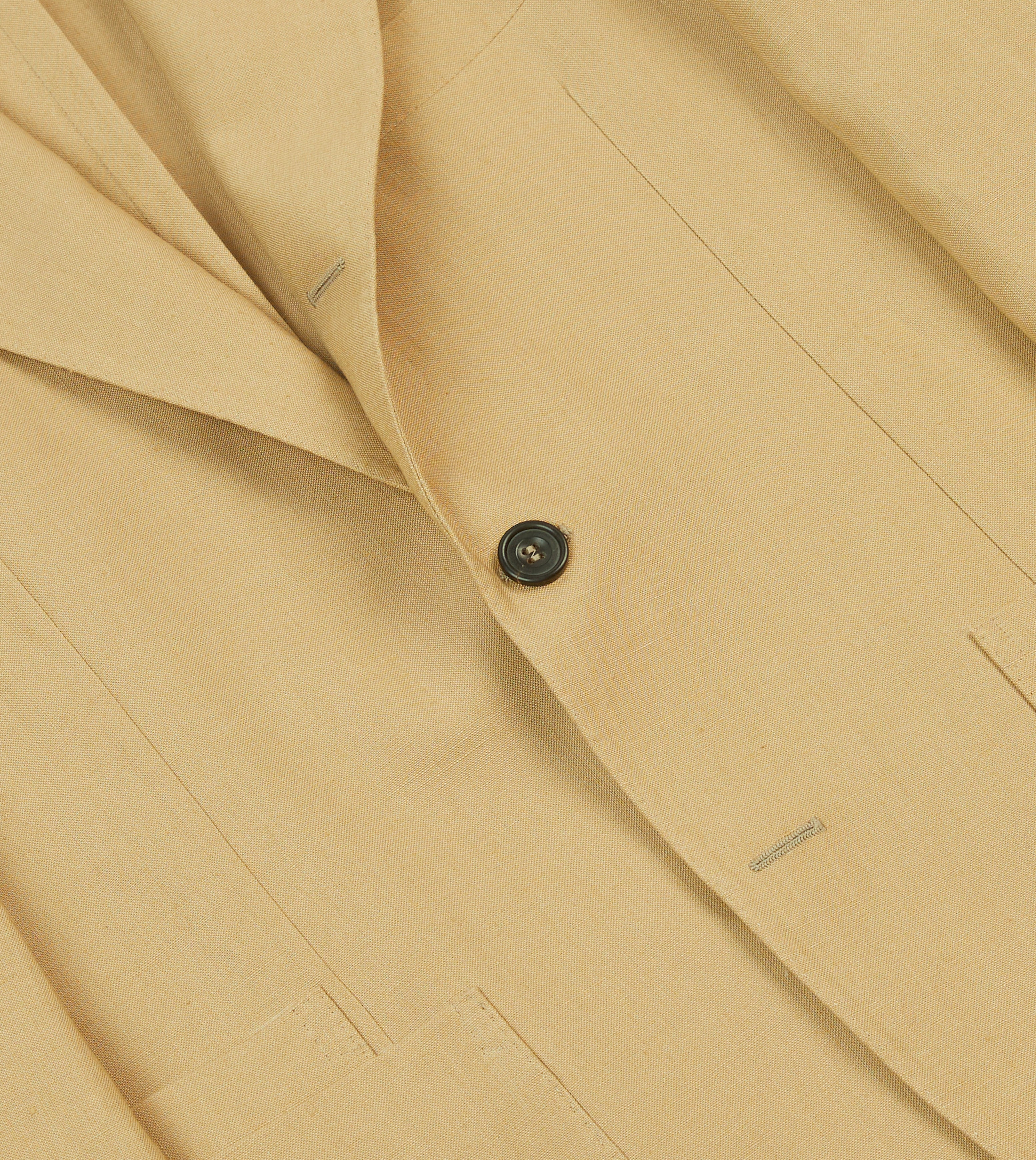 Sand Irish Linen Tailored Jacket - Image 5