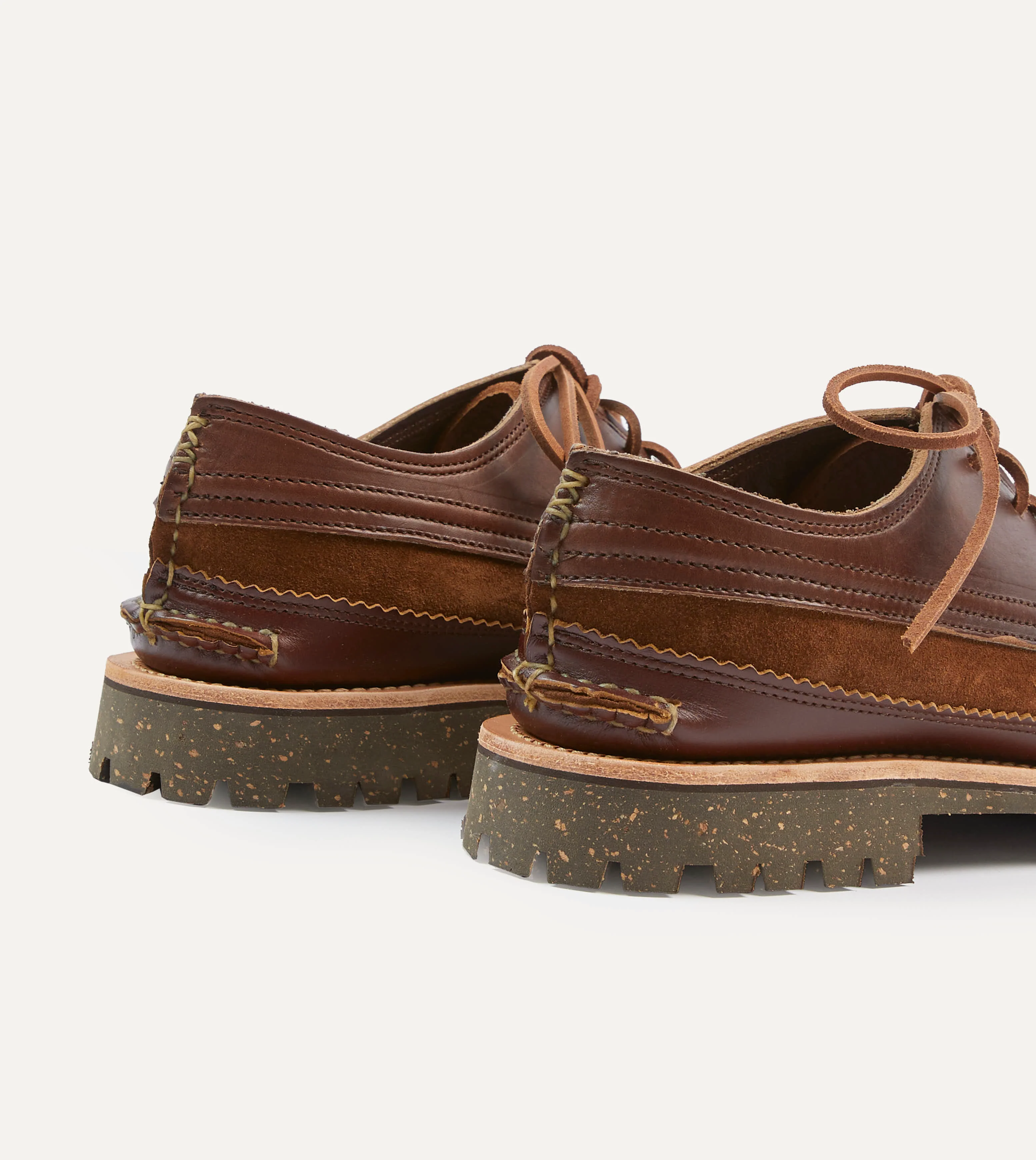 Yuketen Brown Leather Maine Guide Ox Shoe - Image 5